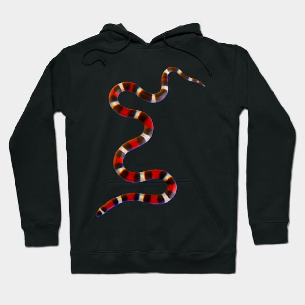 Coral snake Hoodie by Psychodelic Goat